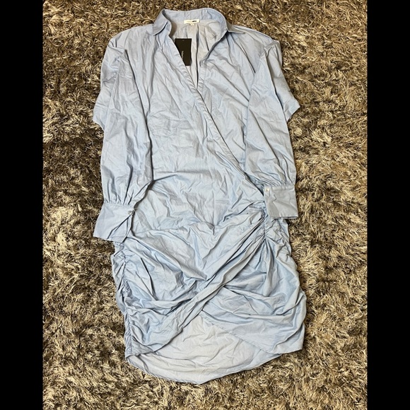 Mini Long-sleeve Wrap Dress - Picture 2 of 2